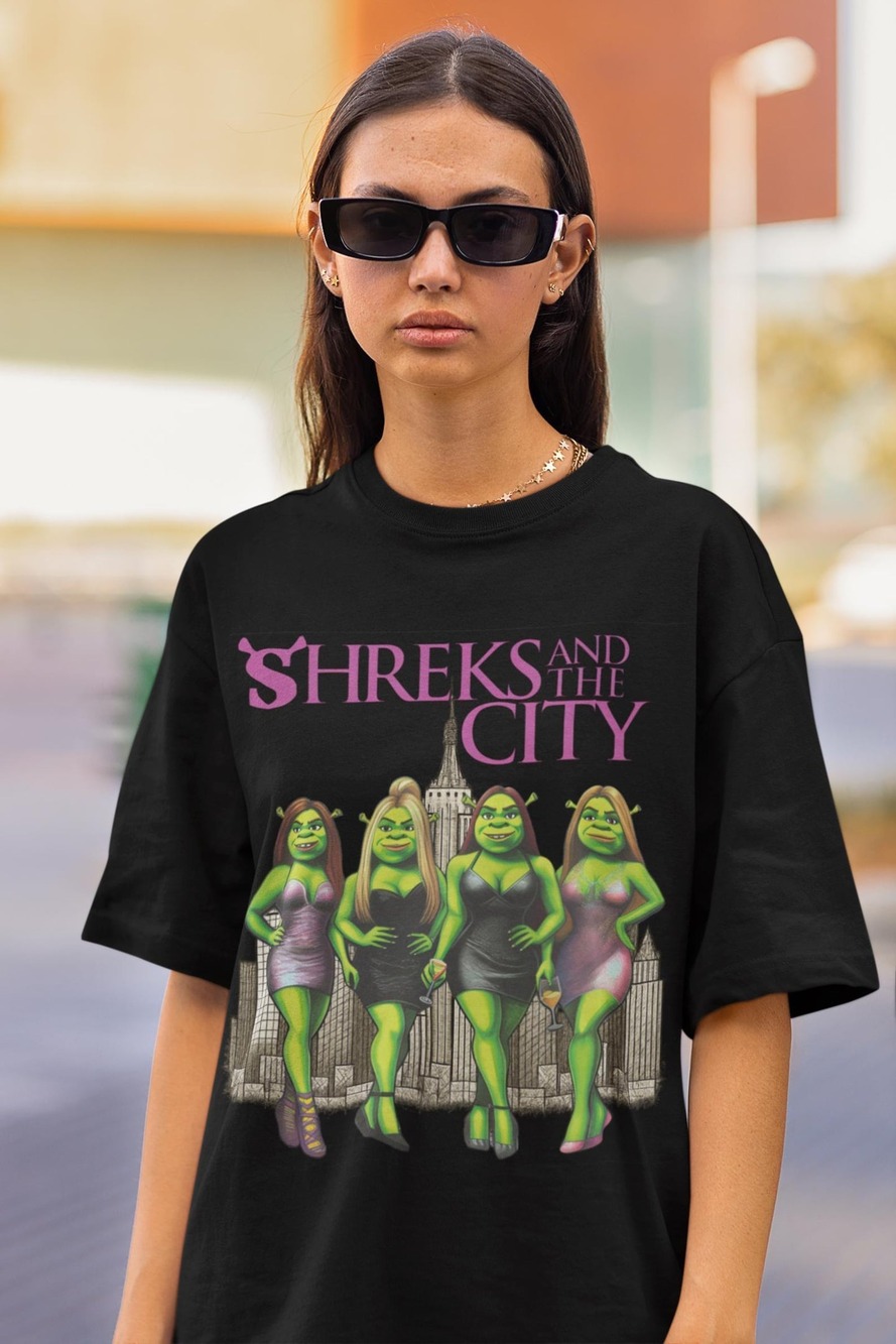 Shreks And The City Tshirt, Funny Gift Tee, Sassy , Bachelorette Party
